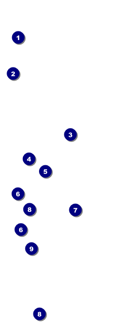 Rock Concert Blue QR Event Ticket Front Field Markers