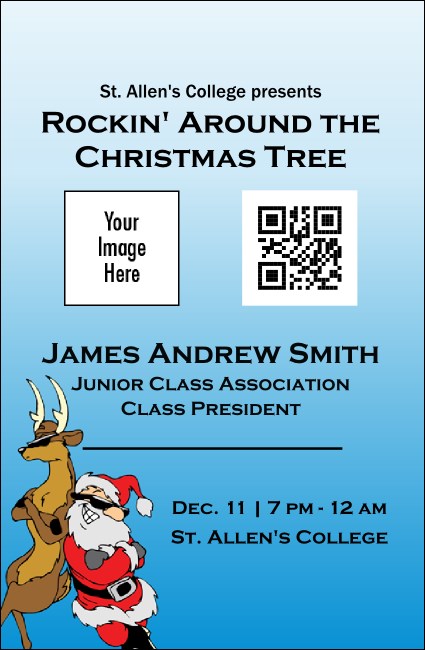 Cool Christmas VIP Event Badge Small Product Front