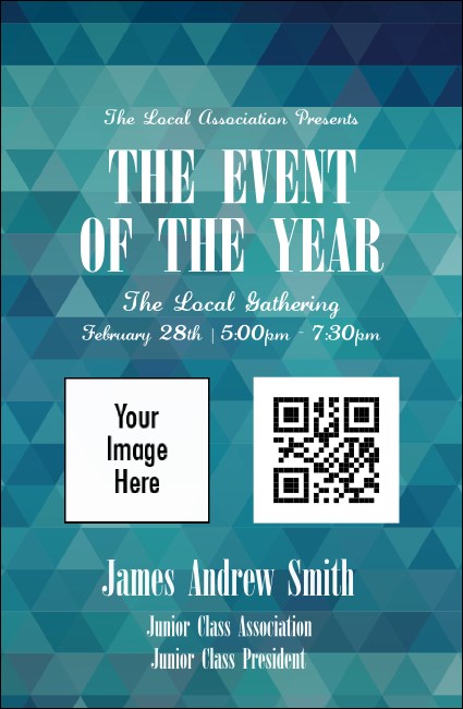 All Purpose Blue VIP Event Badge Small Product Front