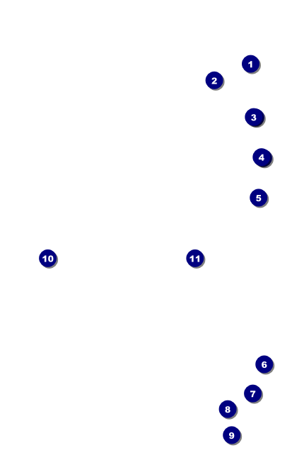 Basketball Court VIP Event Badge Medium Front Field Markers