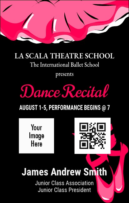 Dance Recital VIP Event Badge Medium