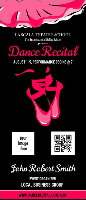Dance Recital VIP Event Badge Large Product Front
