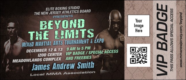 MMA Main Event 2 VIP Event Badge Large VIP Event Badge Large