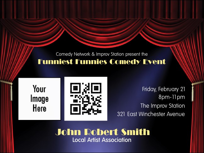 Stand Up Comedy Economy Event Badge Product Front