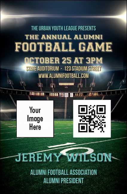 Football Lights VIP Event Badge Small Product Front