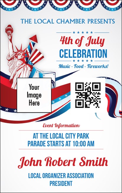 Fourth of July  Freedom VIP Event Badge Medium Product Front