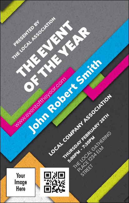 Retro Colors VIP Event Badge Medium Product Front