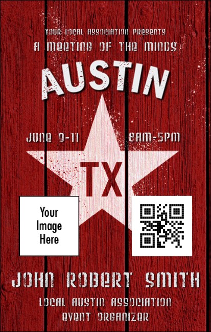 Austin Star VIP Event Badge Medium