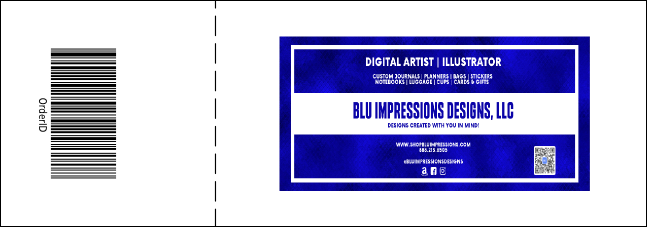 Year Classic Blue General Admission Ticket Product Back