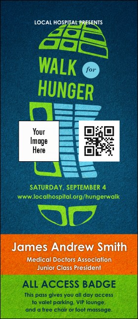 Walk VIP Event Badge Large Product Front