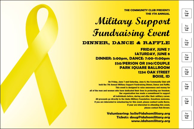Yellow Ribbon Poster Image Upload