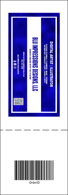 Winter Festival Event Ticket Product Back