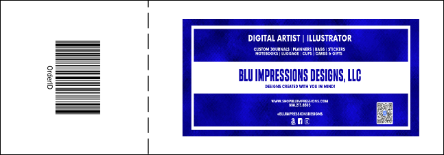 MMA Sword Blue Event Ticket Product Back