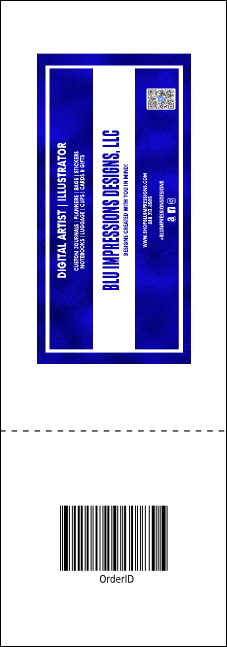 Holiday Ornament Event Ticket Product Back