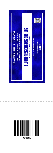 Year Parchment Paper Event Ticket Product Back