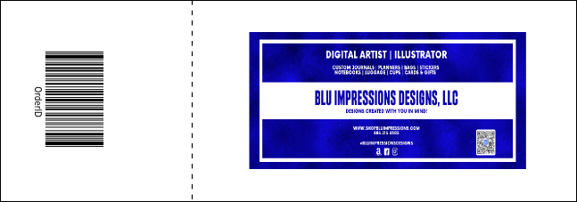 Art Canvas Event Ticket Product Back