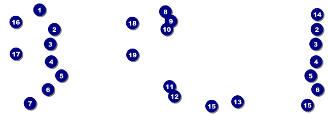 Modern Rodeo Event Ticket Front Field Markers