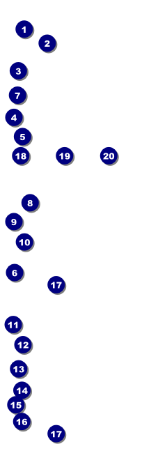 Women's Expo Abstract Event Ticket Front Field Markers