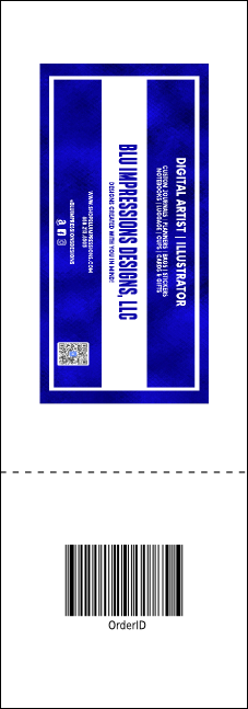 Birthday Party Green Event Ticket Product Back