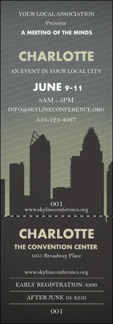 Charlotte Event Ticket