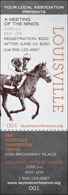 Louisville Event Ticket Product Front