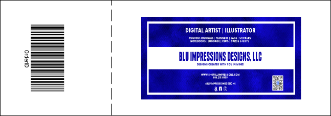 Opera Violet-Blue General Admission Ticket Product Back