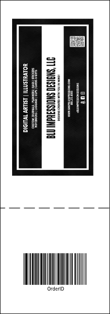 Portland General Admission Ticket (black and white) Product Back
