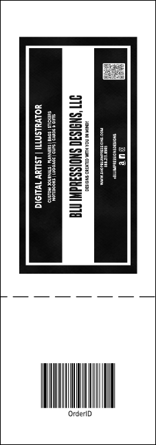 Sports Ticket Black & Silver Product Back