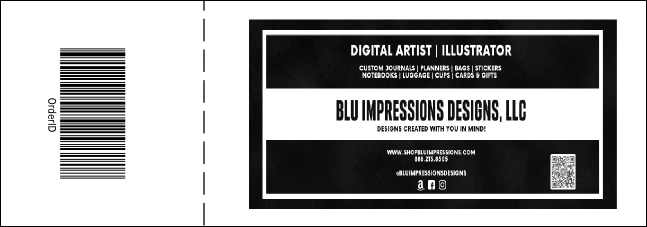 Christmas Black and White General Admission Ticket 001 Product Back