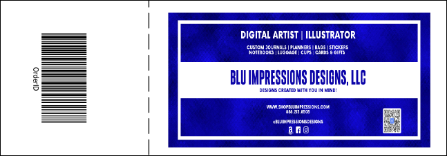 Red Two-Tone General Admission Ticket Product Back