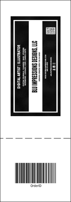 Basketball General Admission Ticket 002 (b&w) Product Back