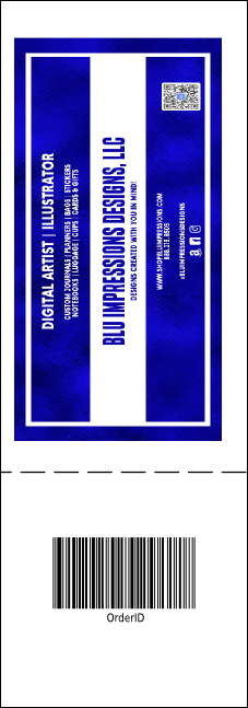 Christmas General Admission ticket with full bleed Product Back