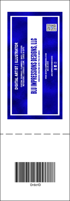 Christmas Tree General Admission Ticket with full bleed Product Back