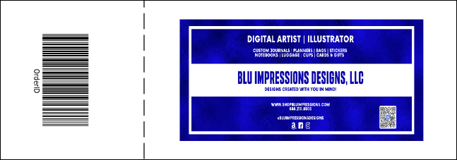 Cool Christmas General Admission Ticket with full bleed Product Back