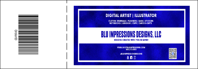 Christmas Bells General Admission Ticket with full bleed Product Back