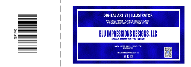 Christmas Reindeer General Admission Ticket with a full bleed Product Back