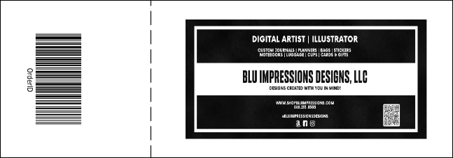 Los Angeles General Admission with stub (Black and white) Product Back