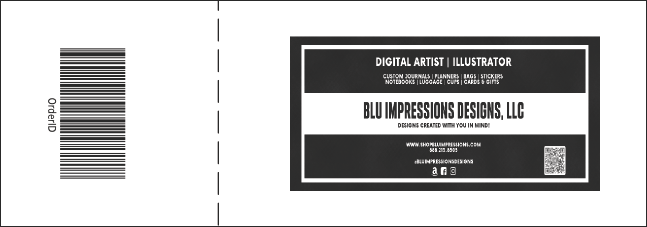 Hollywood General Admission Ticket with stub (Black and white) Product Back