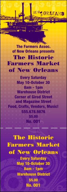 New Orleans Event Ticket Product Front