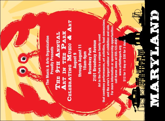 Maryland Invitation Product Front