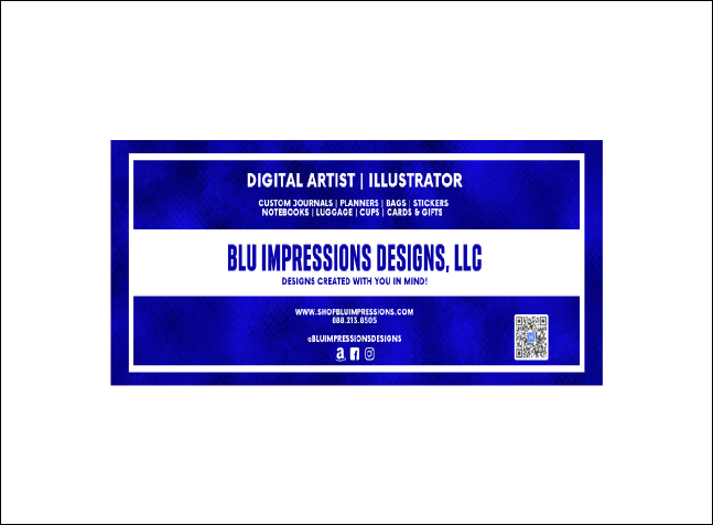 Hockey Badge Blue Invitation Product Back