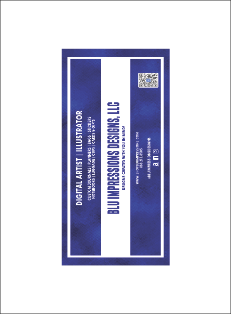 Year Invitation (Blue) Product Back