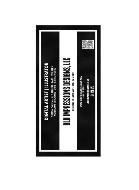 Portland Invitation (black and white) Product Back