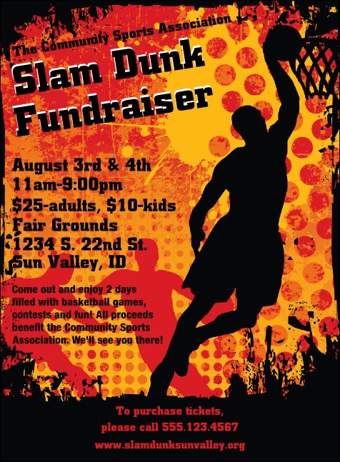Basketball Invitation Product Front