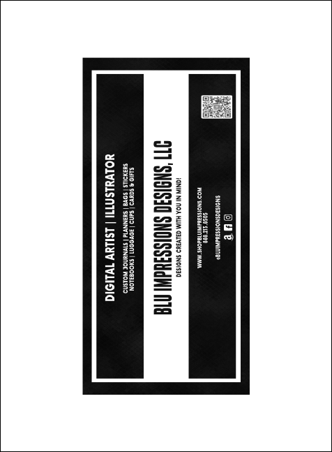 Los Angeles Invitation (Black and white) Product Back