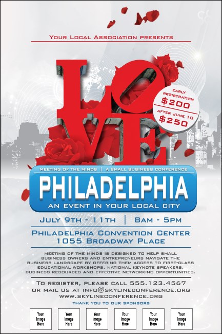 Philadelphia Rose Poster Product Front