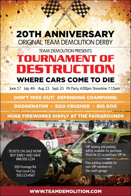 Crash Zone Poster Product Front