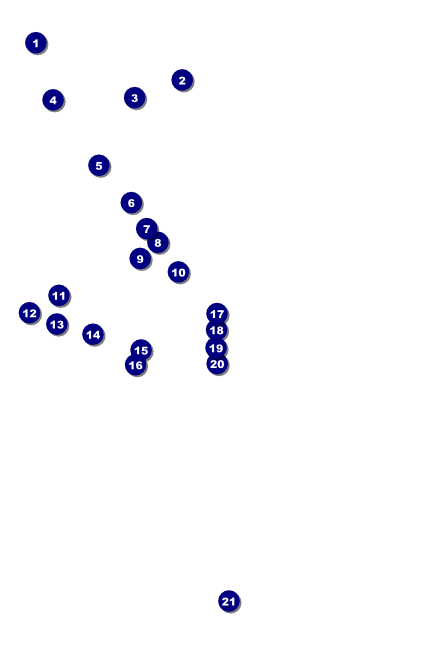 Paper Christmas Tree Red Poster Front Field Markers