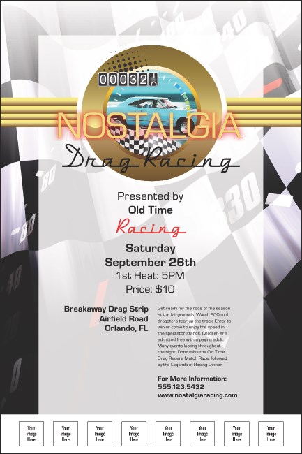 Drag Racing Poster Product Front