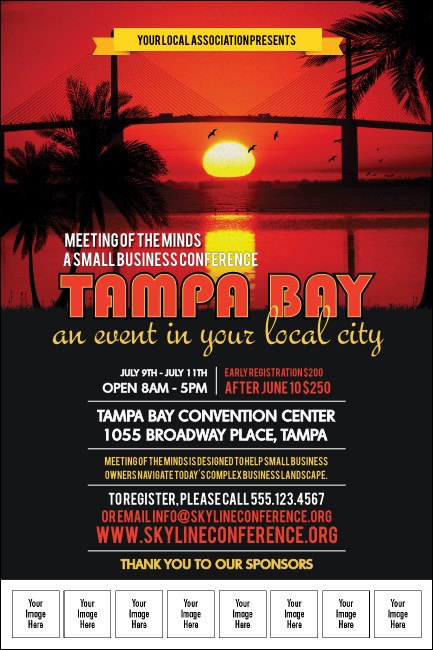 Tampa Bay Sunset Logo Poster Product Front